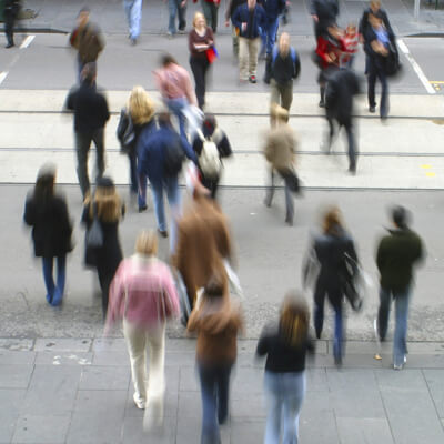 People walking