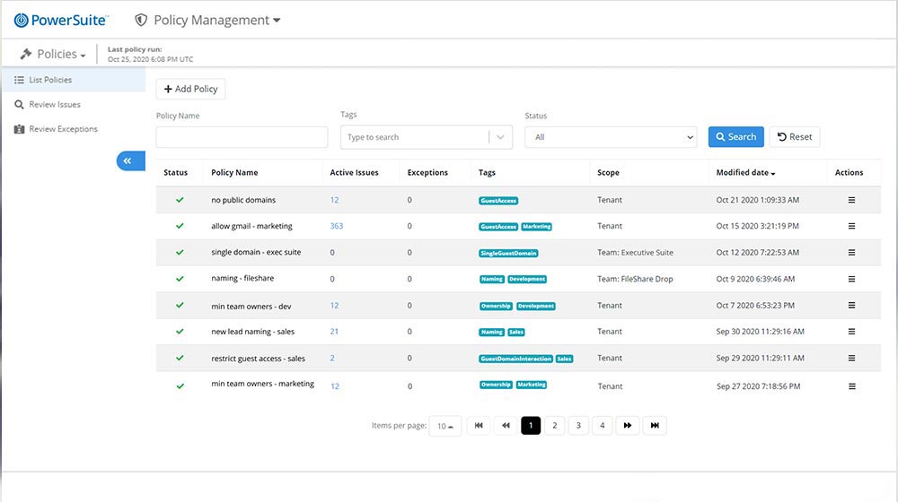 PowerSuite Governance